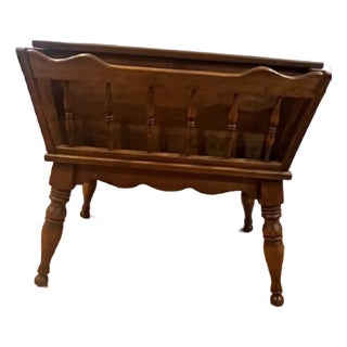 Vintage Baumritter Solid Maple Dough Box Coffee Table Blanket Chest | Early American For Sale