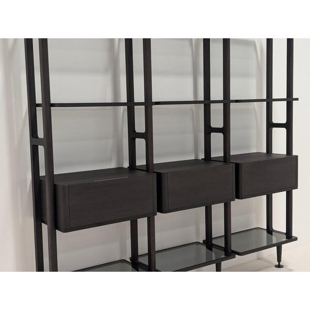 Lexington Shelving Unit in Glass by Poliform For Sale - Image 6 of 12