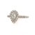 Diamond Engagement Ring 14k White Gold 0.90 TCW Certified For Sale - Image 4 of 11