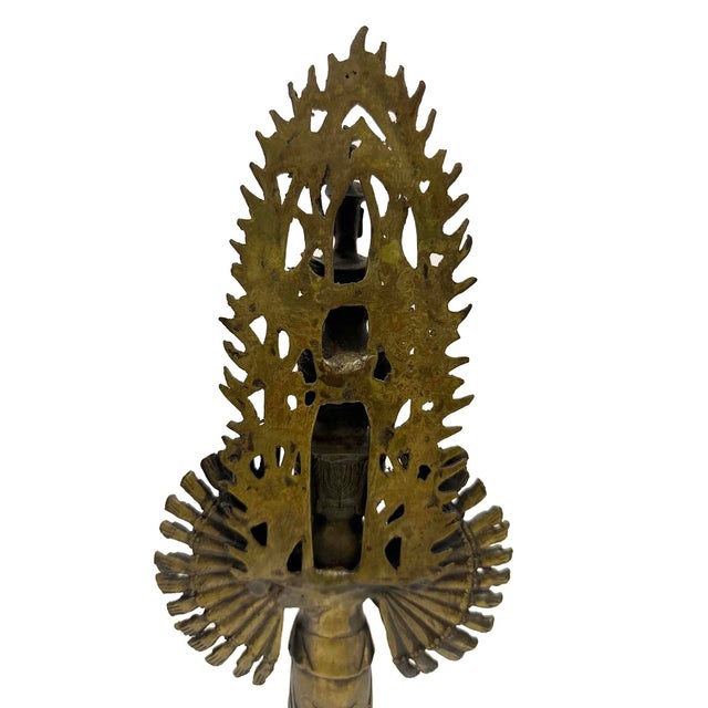 Vintage Chinese Bronze Eleven-Headed Avalokiteshvara, Kwan-Yin Sculpture For Sale - Image 13 of 14