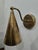 Mid-Century Modern Antique Brass Cone Wall Sconce – Handmade Vintage Wall Light For Sale - Image 3 of 4