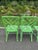Vintage Meadowcraft Green Patio Dining Set in Green For Sale - Image 13 of 16