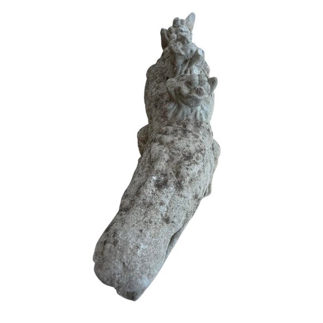 Animal Skin Whimsical Vintage Cement 27” Alligator Garden Yard Figure For Sale - Image 7 of 10