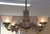 19th Century Bronze 4 Light Etched Glass Shade Gas Chandelier Gasolier For Sale - Image 11 of 18