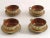 Service old cups with container in glazed ceramic consume 'tuscan soup first 900 - cortona- arezzo excellent manufacture...