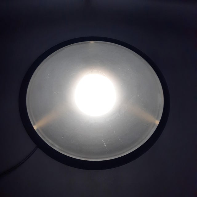 Modernist Brass and Frosted Glass Mushroom Table Lamp, 1960s For Sale - Image 10 of 14