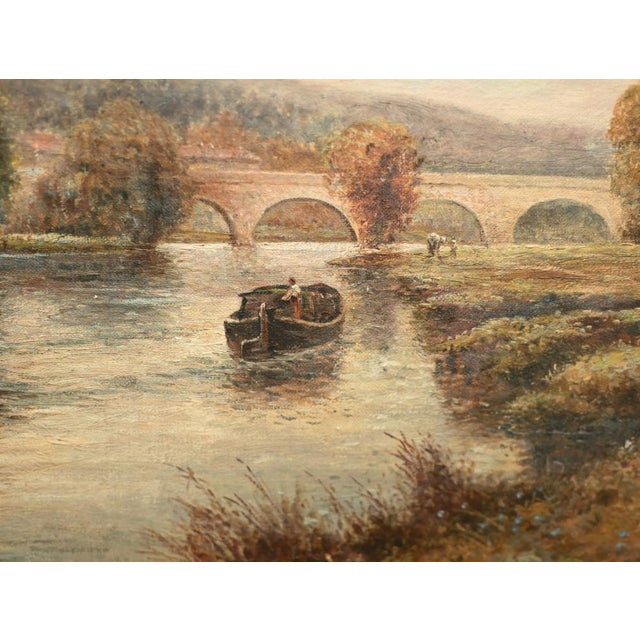 E Steele, River Thames Wallingford, 19th Century, Oil Painting, Framed For Sale - Image 5 of 9