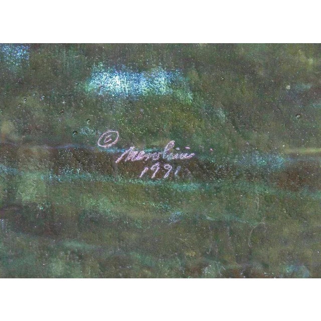 Green Artisan Green Glass Dinnerware Signe - Set of 3 For Sale - Image 8 of 10