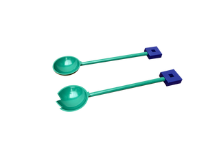 Italian Postmodern Euclid Series Salad Servers by Michael Graves for Alessi, 1980s, Set of 2