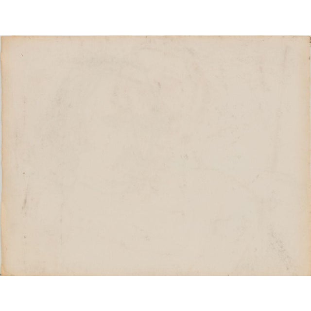 Manfred Schwartz Portrait of Man Charcoal on Paper For Sale - Image 4 of 4