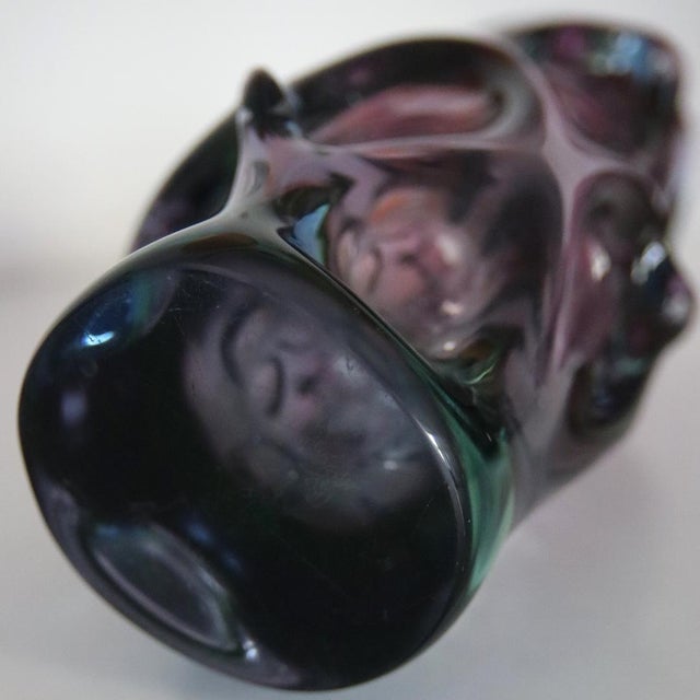 Mid-Century Modern Glass Vase by Jan Beranek for Skrdlovice, 1960s For Sale - Image 3 of 6