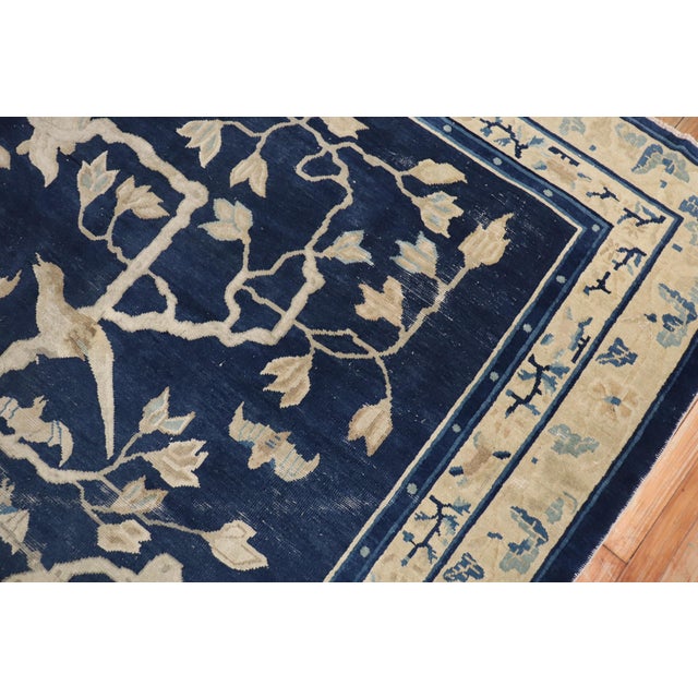 19th Century Zabihi Collection Monkey Pictorial Chinese Rug - 7' x 8'4" For Sale - Image 12 of 12