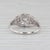 Early 20th Century Art Deco Diamond Solitaire Ring 18k White Gold Filigree Size 7.5 For Sale - Image 4 of 8