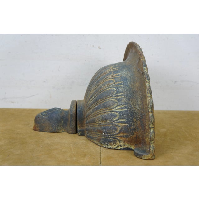 Late 20th Century Late 20th Century Neoclassical Cast Iron Wall Lavabo For Sale - Image 5 of 14