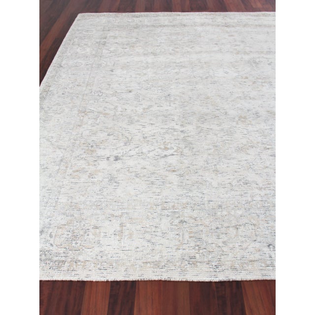 Exquisite Rugs Biron Handmade Wool & Viscose Beige & Brown - 12'x15' For Sale - Image 4 of 8