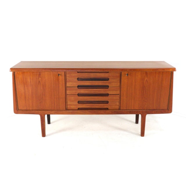 1960s Mid-Century Teak Sideboard from Brødrene Sörheim Møbelfabrikk AS For Sale - Image 5 of 7