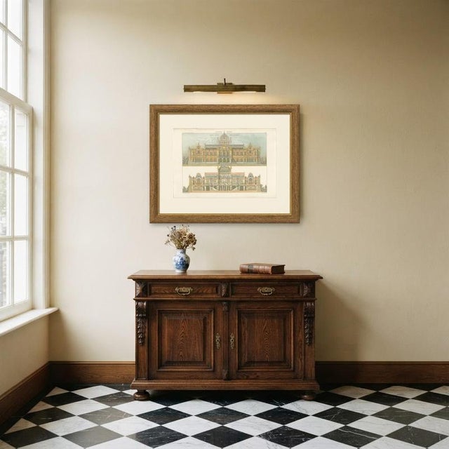 Leliman, Museum King Willem III, Elevation, Dutch Architecture Print, 1865, Paper For Sale - Image 11 of 12