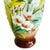 Antique Art Nouveau Uranium Floral Opaline Glass Vase, 1900s For Sale - Image 4 of 11