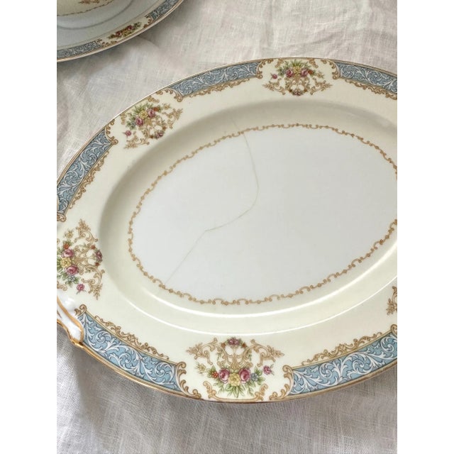 Vintage Noritake "Chevonia" China Dinnerware 51 Piece Set Chairish