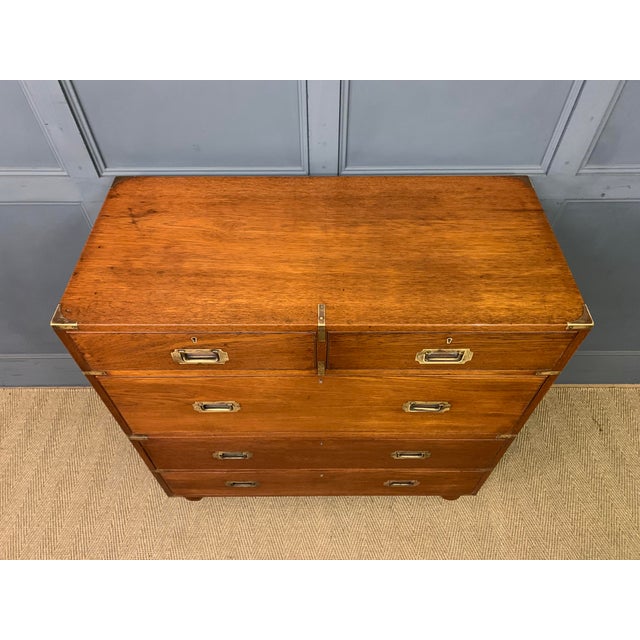 Victorian Teak Military Chest by Army & Navy, 1885 For Sale - Image 11 of 16