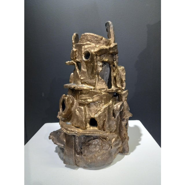 The "Tower of Babel" vase #6 is part of a series of vases inspired by the biblical story found in the Book of Genesis (Gen...