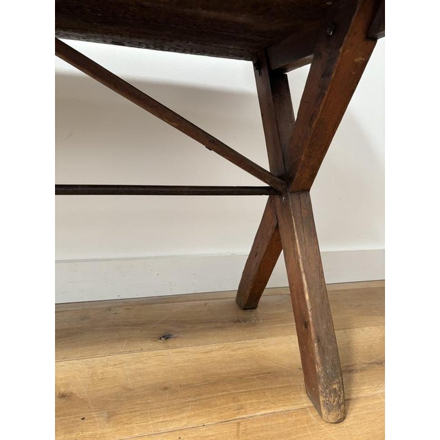 Wood Antique Pine Tavern Table For Sale - Image 7 of 11