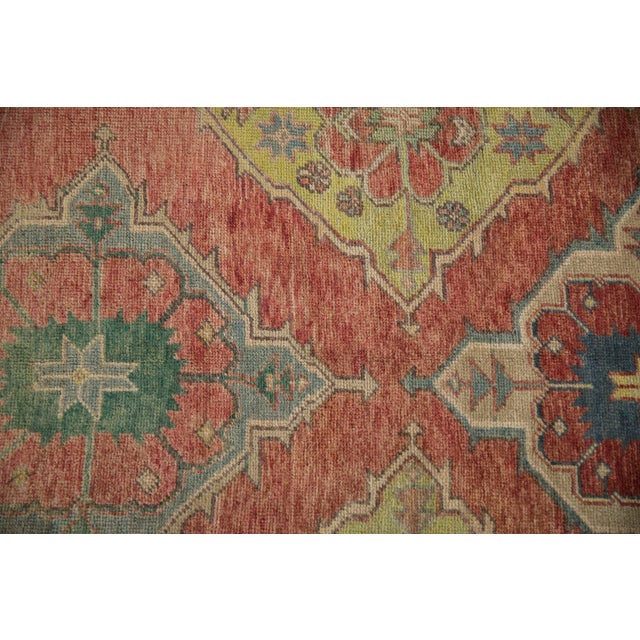 Vintage Distressed Oushak Rug Runner - 5'4" x 11'3" For Sale - Image 9 of 11