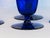 Hollywood Regency 1930s Art Deco Style Cobalt Parfait Glass Stems- Set of 4 For Sale - Image 3 of 6
