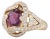 3.18ctw Ruby Diamond Ring 18k Yellow Gold Size 6.5 Cocktail Gia For Sale