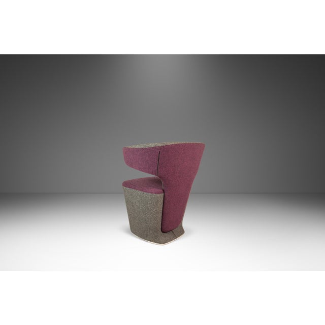 Modern Post Modern "Bison" Accent Sculptural Lounge Chair in Mohair Attributed to Simon Pengelly for Allermuir, United Kingdom, C. 2010s For Sale - Image 3 of 18