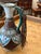 Vintage Moroccan Glazed Terra-Cotta and Metal Pitcher For Sale - Image 4 of 4