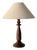 Turned Walnut Table Lamp, Britain, 1930s For Sale