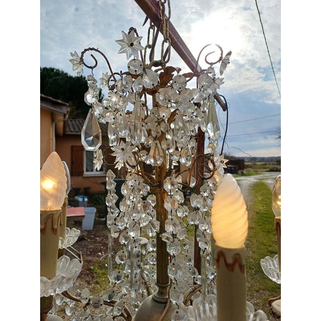19th Century Crystal Chandelier, 1920s For Sale - Image 3 of 16