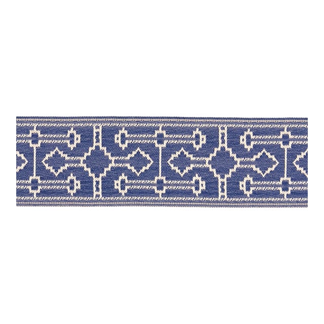 SAMPLE - Schumacher Filbert Tape In Denim For Sale