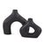 Beltram Black Modern Styled Ceramic Footed Vase For Sale In Chicago - Image 6 of 9