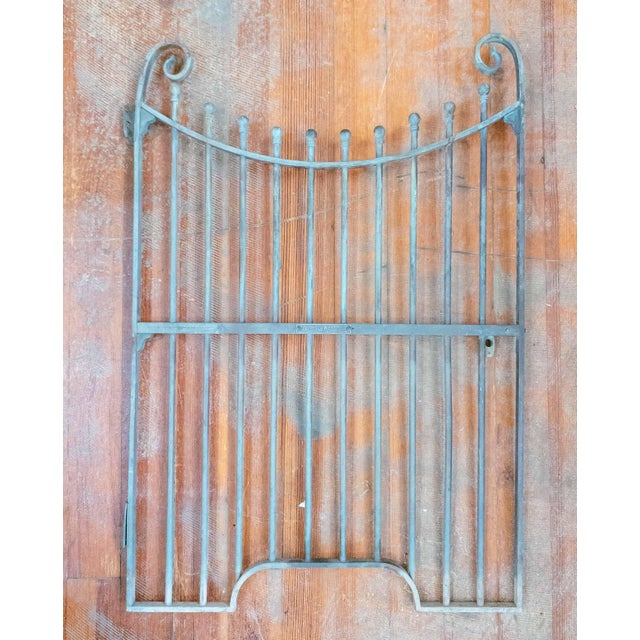 We are selling this great looking piece of architectural salvage. This bronze gate has beautiful even verdigris surface....