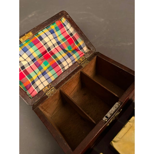 18th Century Dutch Mahogany Tea Caddy With Brass & Bronze Hardware, Circa 1780 For Sale - Image 11 of 15
