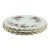 Vintage English Roslyn Fine Bone China Pink Rose Dessert Plates, Set of Three For Sale