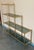 Mid-Century Modern Faux Bamboo Brass Etagere With Stair Form and Smoked Glass For Sale In Miami - Image 6 of 12