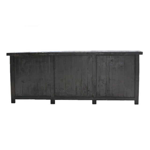 Monumental 19th Century Black Chinese Sideboard For Sale - Image 9 of 13