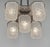 1930s Hettier & Vincent French Art Deco Chandelier 1930s - Geometric Glass & Nickeled Bronze For Sale - Image 5 of 13