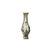 Asian Small Distressed Finish Pear Shape Blue White Graphic Porcelain Vase For Sale - Image 3 of 8