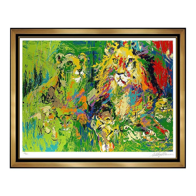 1970s Lion Family, LeRoy Neiman For Sale