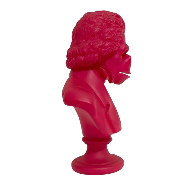 SSUR, Rare Pink Apethoven Vinyl Adult Toy Ape Sculpture Bust SSUR Beethoven Medicom For Sale - Image 9 of 10