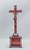 Baroque Late 18th Century German Memento Mori Mahogany Veneered Handcarved Crucifix With Skulls For Sale - Image 3 of 5