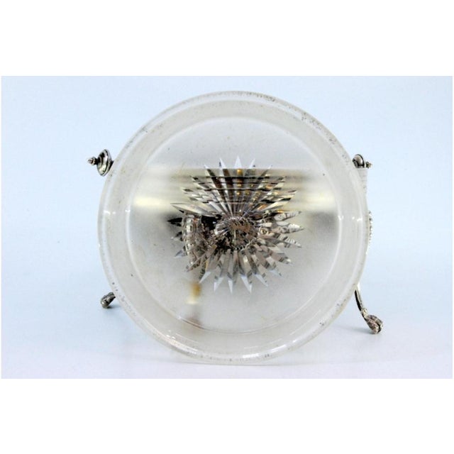 Butter Dish in Gummed Silver For Sale - Image 5 of 10