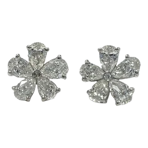 1.51 Ct Pear Shape Diamond Earrings - 2 Pieces