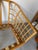 Vintage Ficks Reed Style Bamboo Rattan Sofa With Floral Print Upholstery/ Sold For Sale - Image 11 of 12
