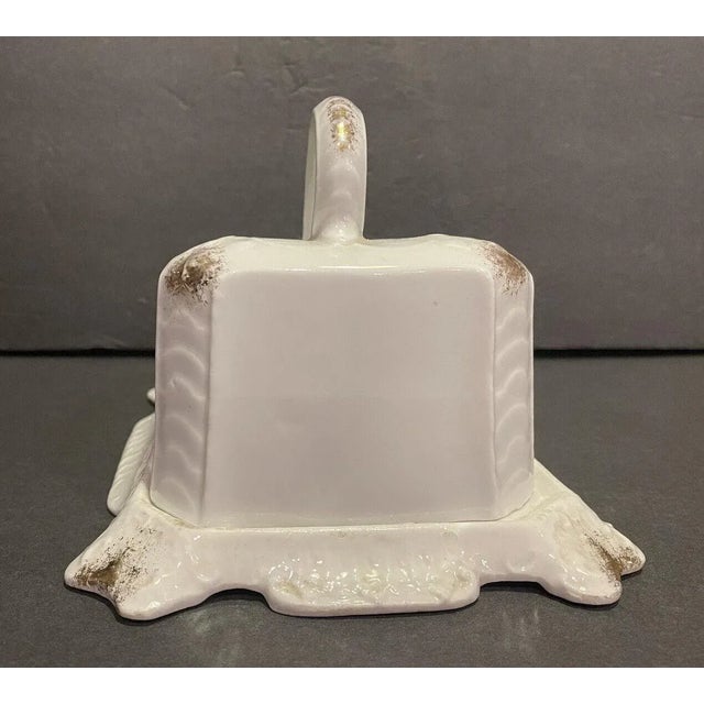Antique Cheese Dish Porcelain With Lid Chairish