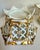 Pair of French Old Paris Style Reticulated Porcelain Jardinieres With Parcel Gilt Decoration For Sale - Image 9 of 12